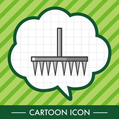 Bahçe küreği Tema öğeleri simge öğesi