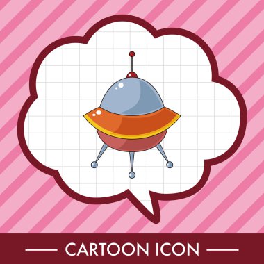 Boşluk Ufo Tema öğeleri vektör, eps simgesi öğesi