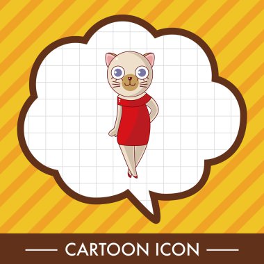 hayvan kedi çizgi film Tema öğeleri simge öğesi