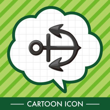 Korsan çapa Tema öğeleri simge öğesi