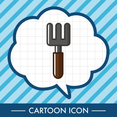 Bahçe küreği Tema öğeleri simge öğesi