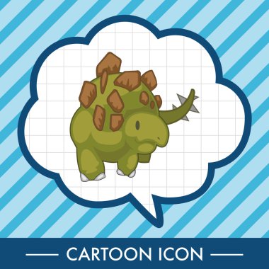 dinozor karikatür Tema öğeleri vektör, eps simgesi öğesi