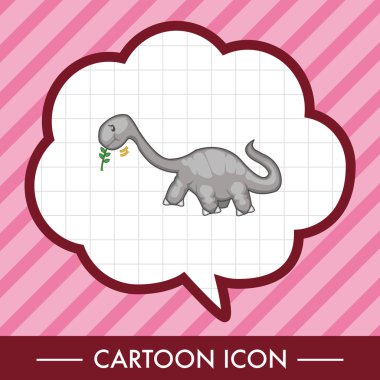 dinozor karikatür Tema öğeleri vektör, eps simgesi öğesi