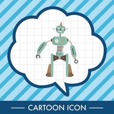 Robot Tema öğeleri vektör, eps simgesi öğesi
