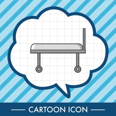 Hasta yatağının Tema öğeleri simge öğesi