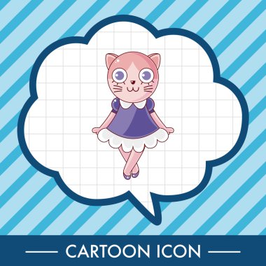 hayvan kedi çizgi film Tema öğeleri simge öğesi