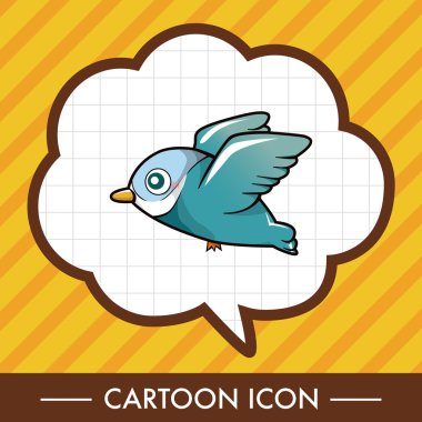 kuş çizgi film Tema öğeleri vektör, eps simgesi öğesi