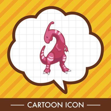 dinozor karikatür Tema öğeleri vektör, eps simgesi öğesi