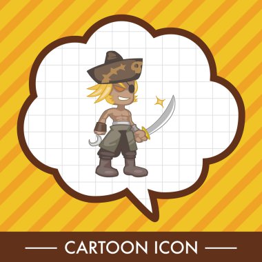 korsan Tema öğeleri simge öğesi