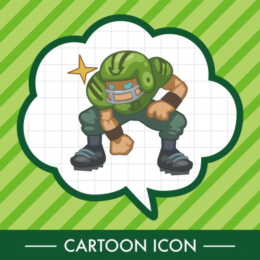 Futbol oyuncu Tema öğeleri simge öğesi