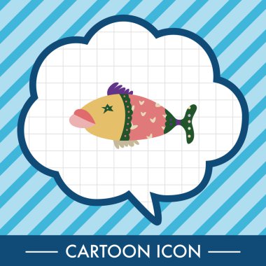 Balık Tema öğeleri vektör, eps simgesi öğesi