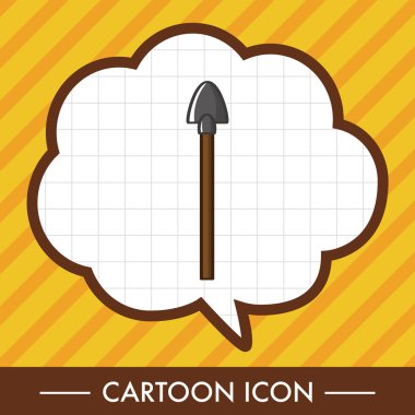 Bahçe küreği Tema öğeleri simge öğesi