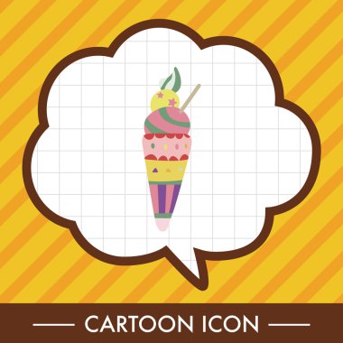 dondurma karikatür öğeleri vektör, eps simgesi öğesi