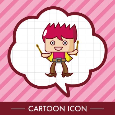 grup üye davulcu Tema öğeleri simge öğesi