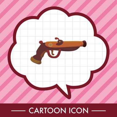 korsan silah Tema öğeleri simge öğesi