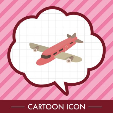 ulaşım uçak Tema öğeleri simge öğesi