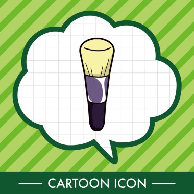 Makyaj fırça Tema öğeleri vektör, eps simgesi öğesi