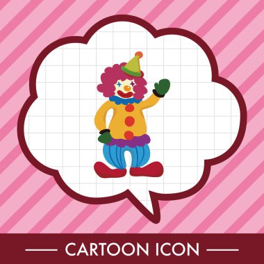 Eğlence Parkı palyaço Tema öğeleri simge öğesi