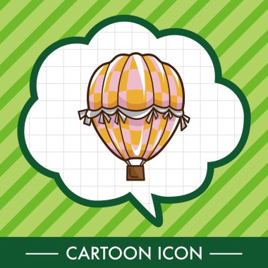 Stil sıcak hava balon Tema öğeleri vektör, eps simgesi öğesi