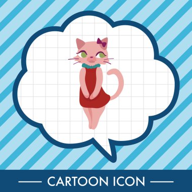 kedi Tema öğeleri vektör, eps simgesi öğesi