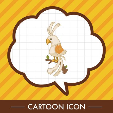 kuş çizgi film Tema öğeleri vektör, eps simgesi öğesi