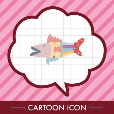 Balık Tema öğeleri vektör, eps simgesi öğesi