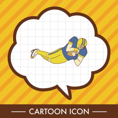 Futbol oyuncu Tema öğeleri vektör, eps simgesi öğesi