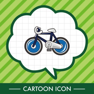 ulaşım Bisiklet Tema öğeleri vektör, eps simgesi öğesi