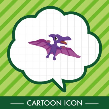 dinozor karikatür Tema öğeleri vektör, eps simgesi öğesi