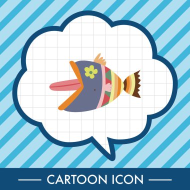 Balık Tema öğeleri vektör, eps simgesi öğesi