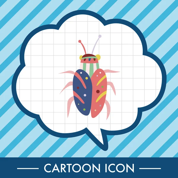 Bug éléments de dessin animé vecteur, eps élément icône — Image vectorielle