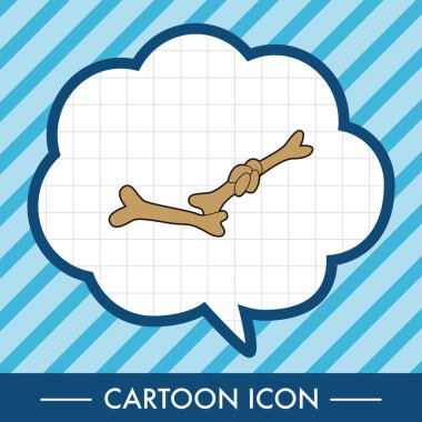 evde beslenen hayvan kemik Tema eleman vektör, eps10 simgesi öğesi