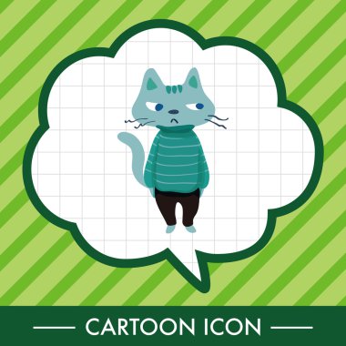 kedi Tema öğeleri vektör, eps simgesi öğesi