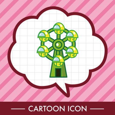 Eğlence Parkı İmkanları Tema öğeleri simge öğesi