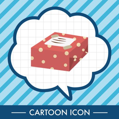 hediye Tema düz simgesi öğeleri arka plan, eps10 simgesi öğesi