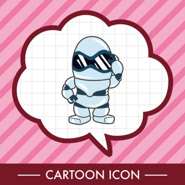 Robot Tema öğeleri vektör, eps simgesi öğesi