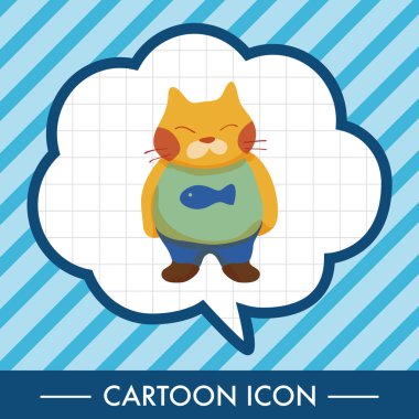 kedi Tema öğeleri vektör, eps simgesi öğesi