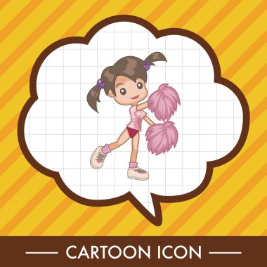 Öğrenci çizgi film Tema öğeleri simge öğesi