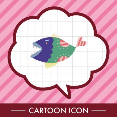 Balık Tema öğeleri vektör, eps simgesi öğesi