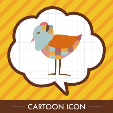 kuş çizgi film Tema öğeleri vektör, eps simgesi öğesi