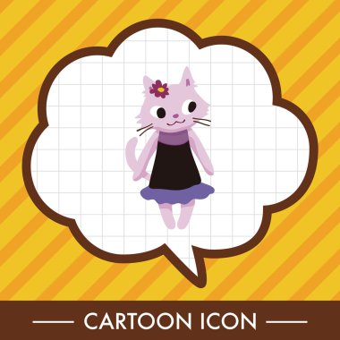 kedi Tema öğeleri vektör, eps simgesi öğesi