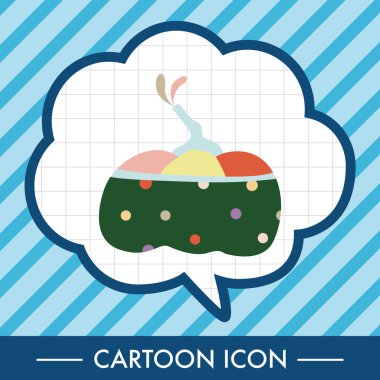 Stil kabak çizgi film öğeleri vektör, eps simgesi öğesi