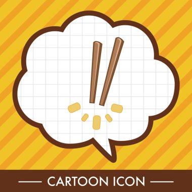 Sofra yemek çubukları Tema öğeleri vektör, eps simgesi öğesi