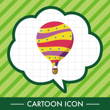 Stil sıcak hava balon Tema öğeleri vektör, eps simgesi öğesi