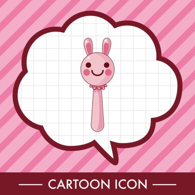 Bebek oyuncak çıngırak Tema öğeleri simge öğesi