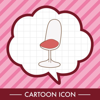 mobilya Tema koltuk kanepe öğeleri vektör, eps simgesi öğesi