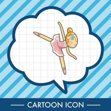 Bale dansçısı Tema öğeleri vektör, eps simgesi öğesi