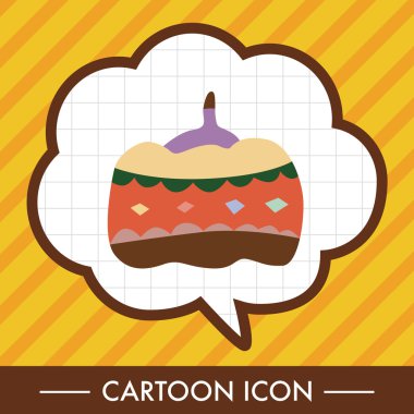 Stil kabak çizgi film öğeleri vektör, eps simgesi öğesi