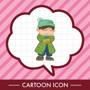 İnsanlar kış Tema öğeleri simge öğesi