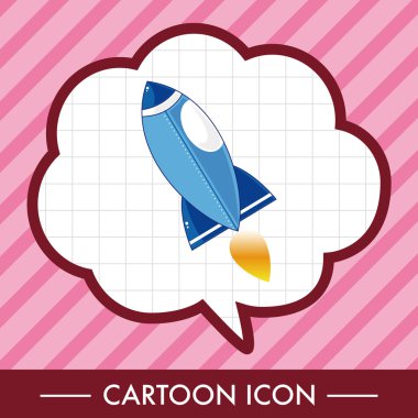 Uzay gemisi Tema öğeleri vektör, eps simgesi öğesi